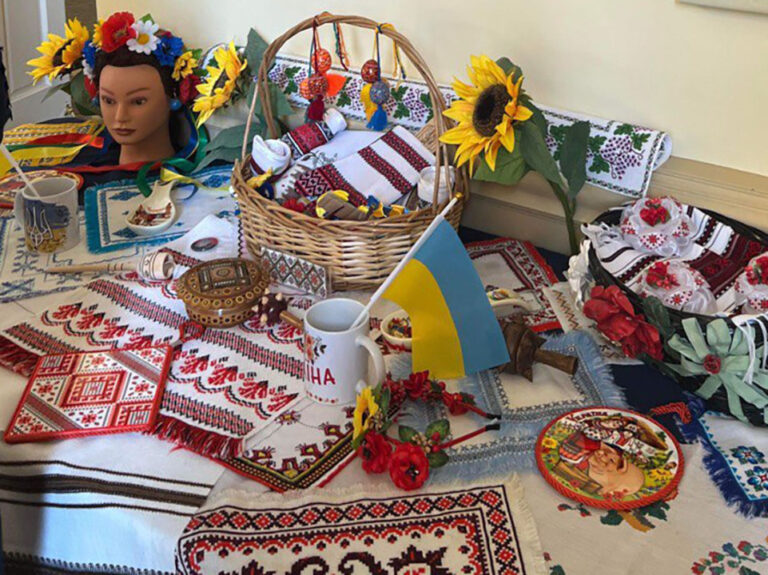 Ukrainian cultural display