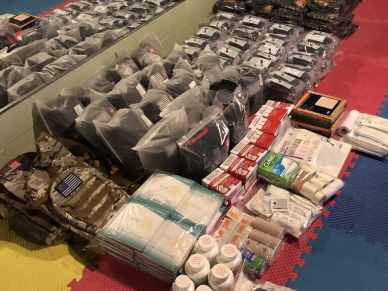 medical supplies for soldiers